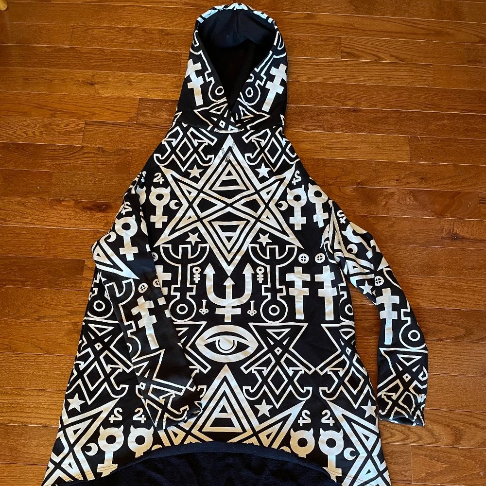 KILLSTAR XS Oversized Hoodie jacket - WORN AT BURNING MAN! Fantastic condition!